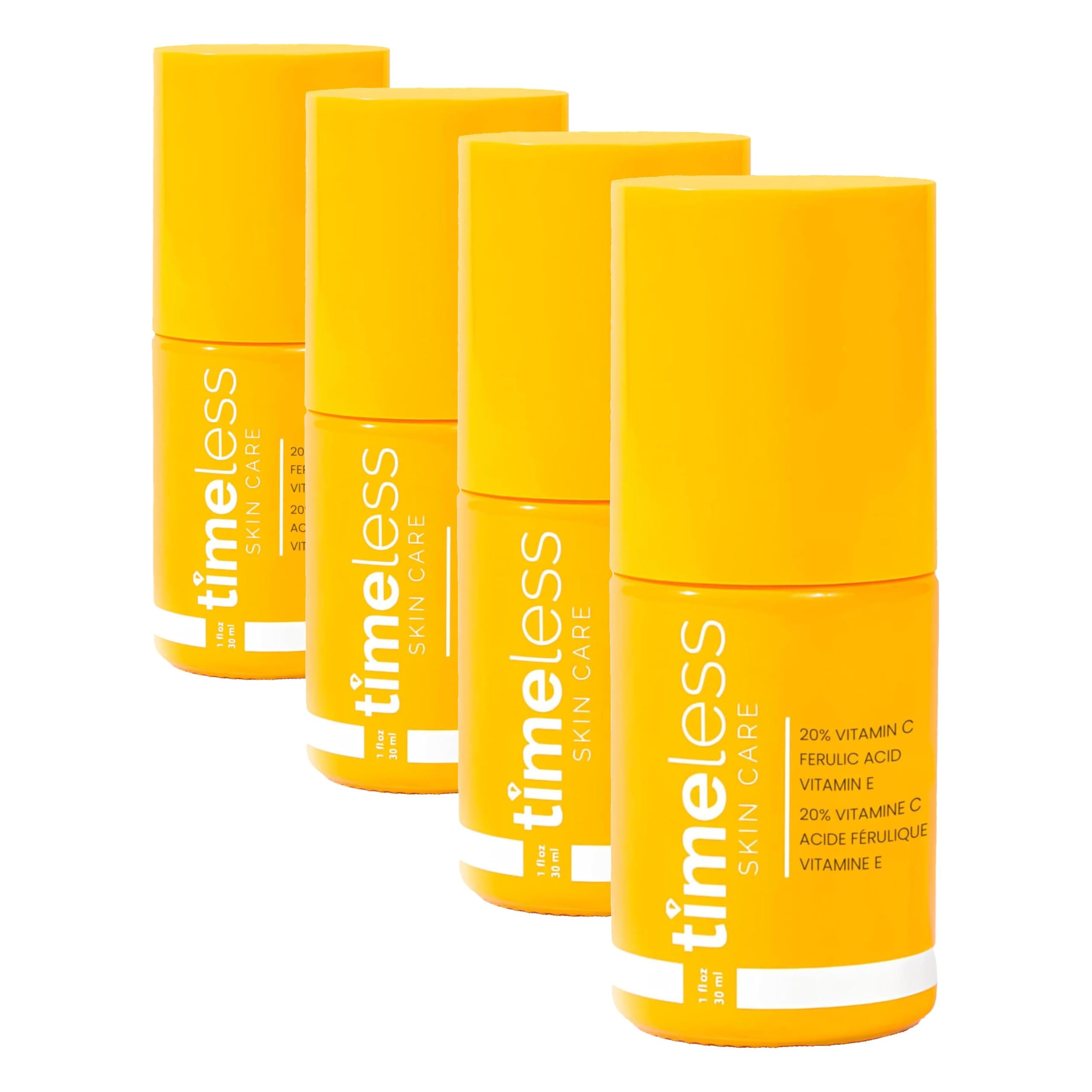 Timeless Skin Care Vitamin C Serum with Vitamin E & Ferulic Acid - Brightening Serum - for Oily & Dry Skin - Fragrance-Free - 1.7 oz