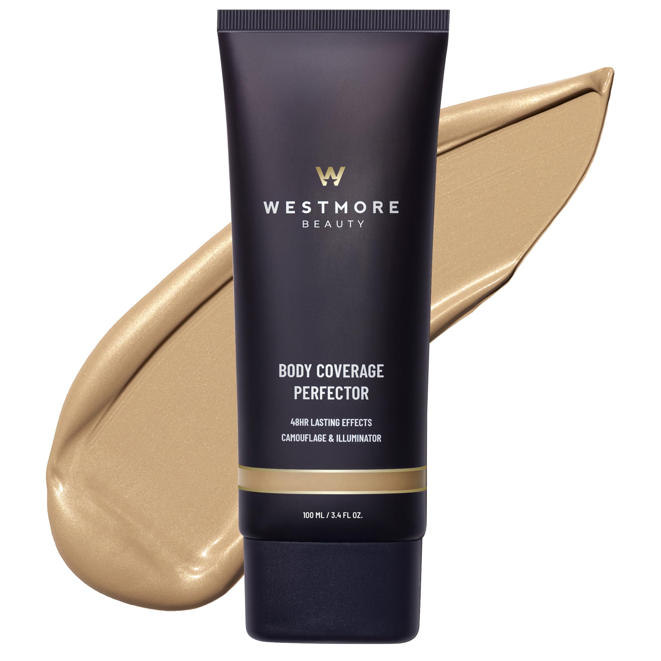 Westmore Beauty Body Coverage Perfector – Waterproof Leg & Body Makeup/Bronzer For Women - Best Tattoo Cover Up Makeup & Tattoo Concealer - 3.5 Oz Natural Radiance