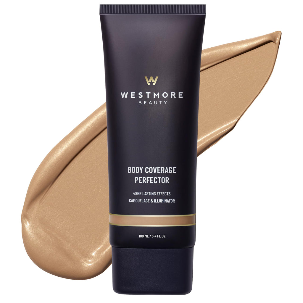 Westmore Beauty Body Coverage Perfector – Waterproof Leg & Body Makeup/Bronzer For Women - Best Tattoo Cover Up Makeup & Tattoo Concealer - 3.5 Oz Natural Radiance